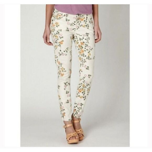 Citizens of Humanity Mandy High Waist Retro Slim Roll Up Floral Jeans - Size: 25 - Picture 4 of 14